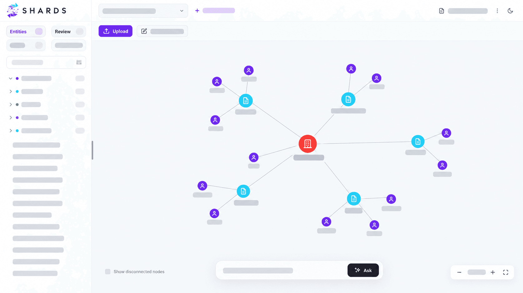 Sanitized Shards knowledge graph view preview